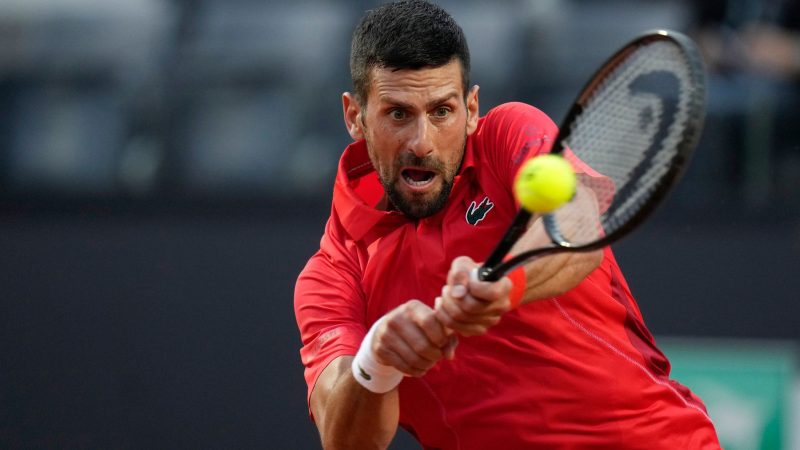 Rom: Djokovic bei Turnier von Flasche am Kopf getroffen