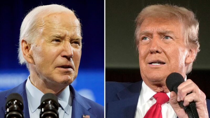 US-Präsident Joe Biden und der republikanische Präsidentschaftskandidat Donald Trump.