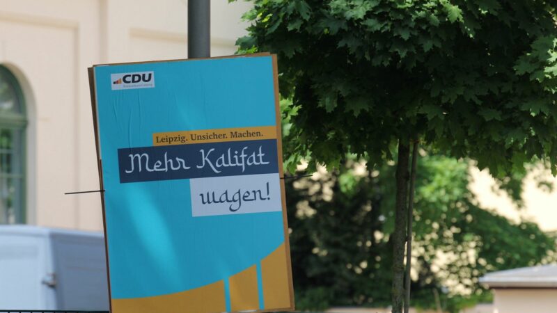 Fake: Ein gefälschtes Wahlplakat der CDU: