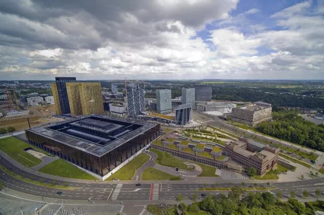 Der Gebäudekomplex des EuGH in Luxemburg