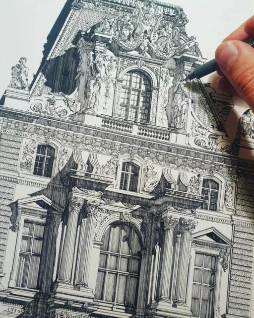 „Pavillon Turgot, The Louvre“ von Max Kerly