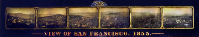 Panorama von San Francisco aus sechs einzelnen Fotos