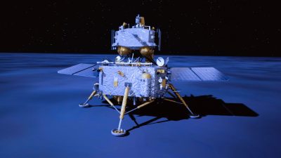 Chinas „Chang’e“-Sonde verlässt Mond mit Gesteinsproben