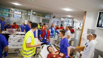 Ärzte und Pfleger üben für Anschlag-Szenario bei Fußball-EM