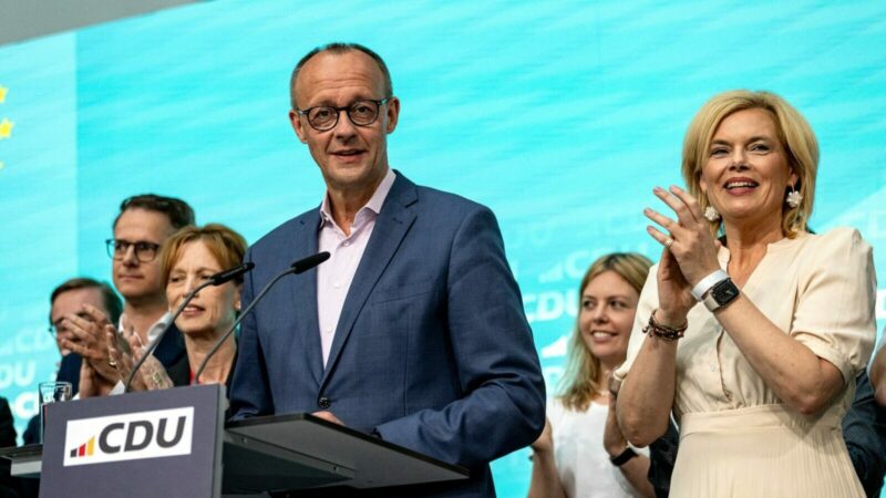 CDU-Chef Friedrich Merz forderte die Bundesregierung aus SPD, FDP und Grünen auf zu akzeptieren, dass die Union in Deutschland die Europawahl gewonnen hat.