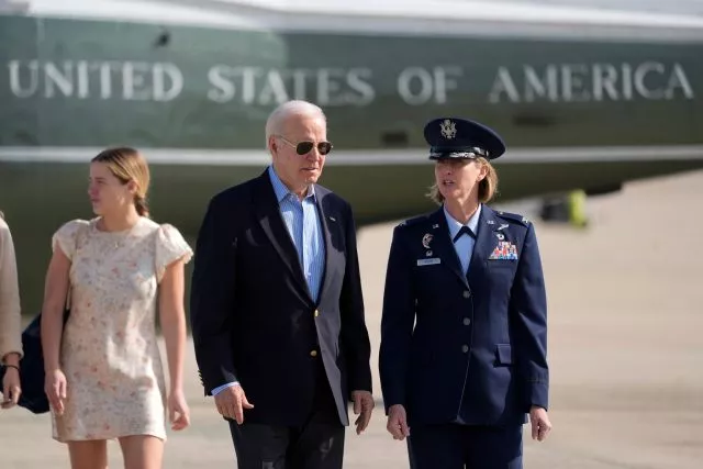 Joe Biden ist auf dem Weg nach Italien zum G7-Gipfel.