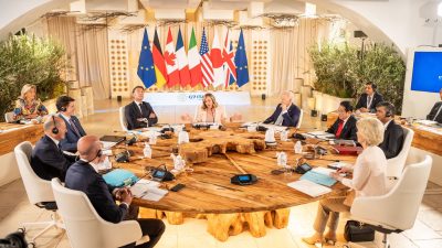 Erste Ergebnisse G7-Gipfel: Viel Geld und keine Sicherheitsgarantien für die Ukraine, eine Warnung an China