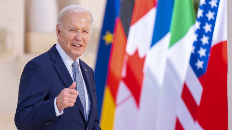 US-Präsident Joe Biden beim Gipfeltreffen der G7-Staaten in Italien.