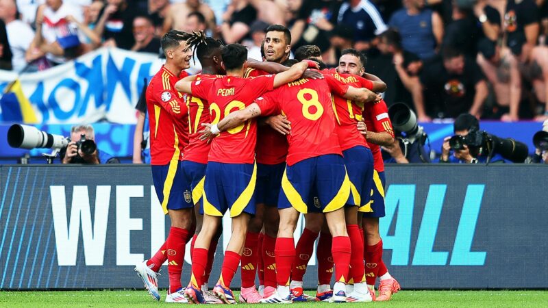 Spanien führte bereits zur Halbzeit mit 3:0 gegen Kroatien.