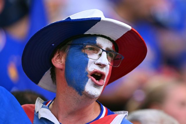 Die französischen Fans feuerten ihre Nationalmannschaft lautstark an.