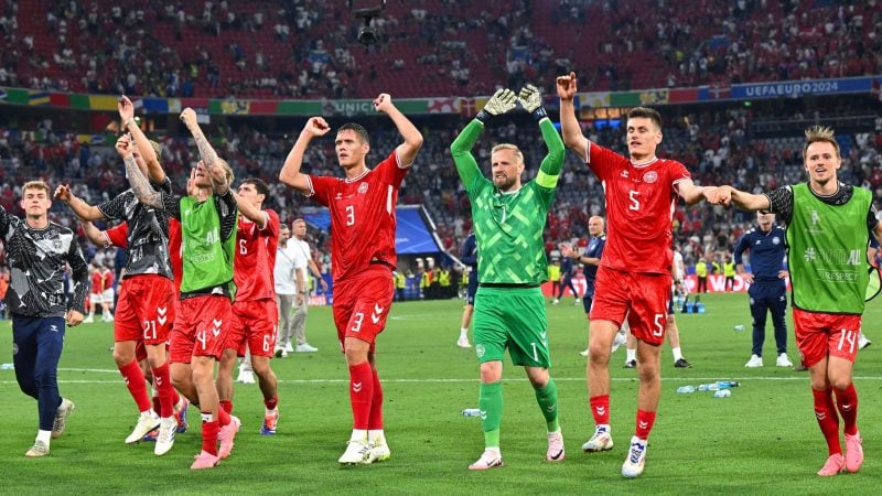 Die Dänen freuen sich auf das Achtelfinale gegen Deutschland.