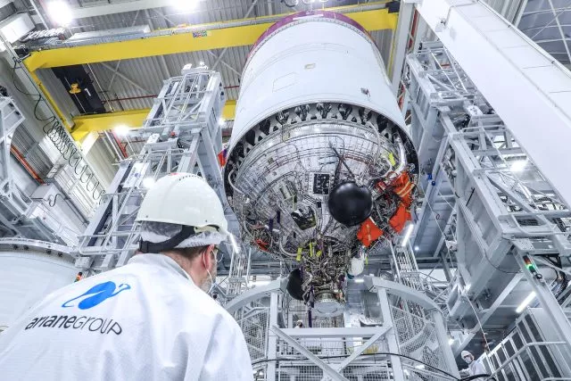 Wichtige Komponenten der Rakete werden in Deutschland gefertigt. (Archivbild)