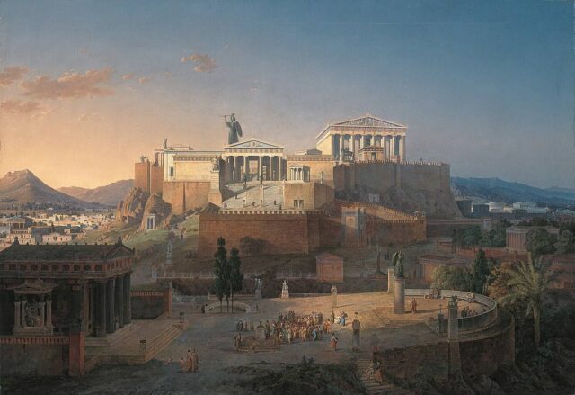 Gemälde „Die Akropolis von Athen“