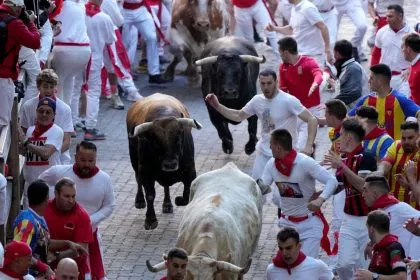 San-Fermín-Fest: Stiertreiben in Pamplona mit ersten Verletzten