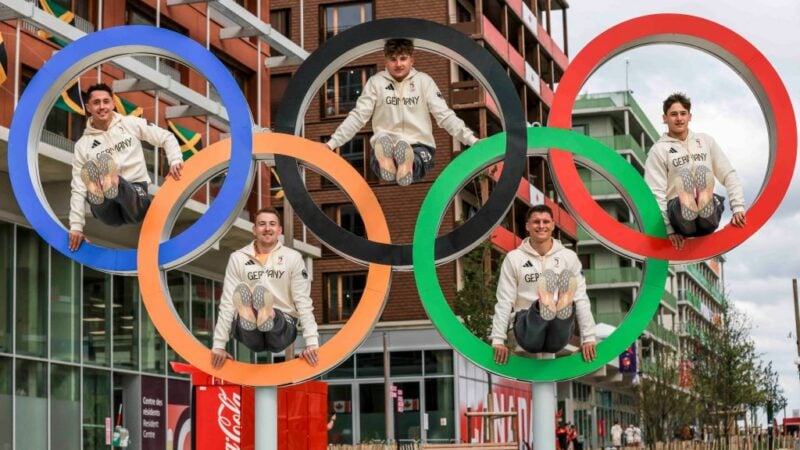 Die olympischen Athleten bei den Olympischen Spielen in Paris