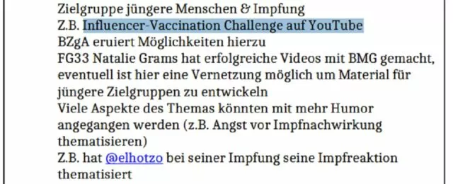 RKI-Protokoll vom 14.07.2021: Jugendliche könnten dem Beispiel des Influencers El Hotzo nacheifern, hoffte das RKI.