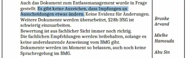 RKI-Protokoll vom 12.10.2022: „Es gibt keine Anzeichen, dass Impfungen an Ausscheidungen etwas ändern“. Foto: Bildschirmfoto/RKI-Files