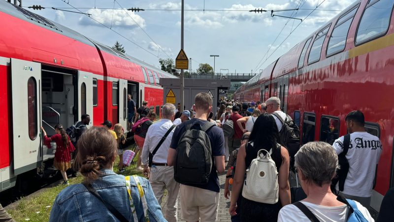 Für die gestrandeten Bahnreisenden wurde stellenweise Schienenersatzverkehr eingerichtet.