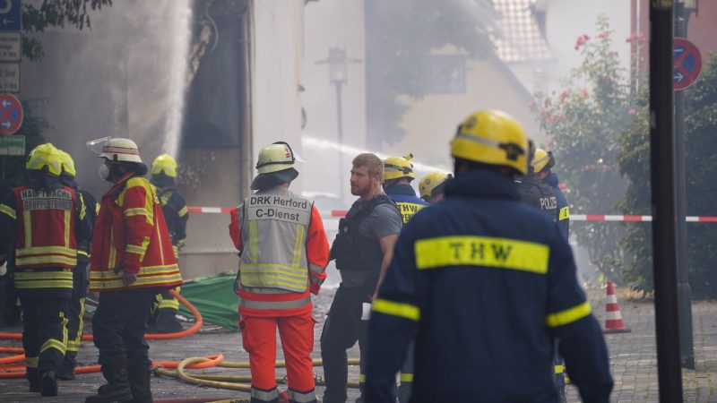 Nach einem Brand in einer Bar in Herford wird in alle Richtungen ermittelt