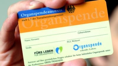 Organspende: Parteiübergreifende Gruppe gegen Widerspruchslösung