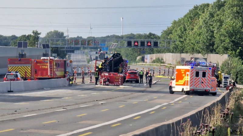 Die A1 war über viele Stunden gesperrt.