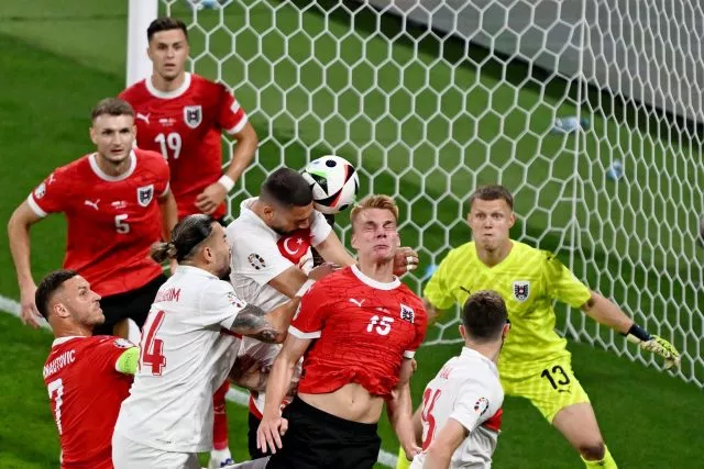 Österreich und die Türkei lieferten sich eine packende Partie.