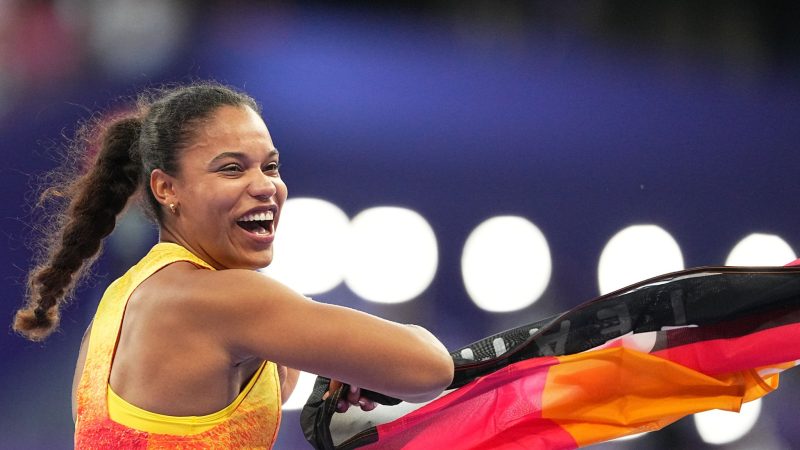 Yemisi Ogunleye ist Olympiasiegerin.