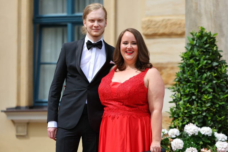 Ricarda Lang und ihr Lebensgefährte Florian Wilsch (Archivbild).