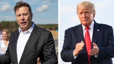 Donald Trump (r) hat sich auf der Plattform X von Tech-Milliardär Elon Musk geäußert – im Gespräch mit Musk.