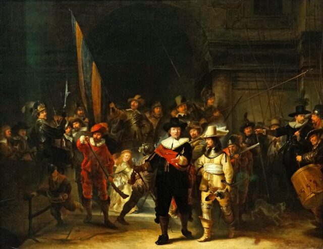 „Die Nachtwache“, gemalt von Rembrandt van Rijn