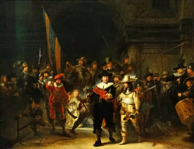 „Die Nachtwache“, gemalt von Rembrandt van Rijn