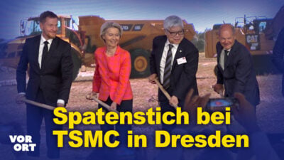 Spatenstich: Neue Halbleiterfabrik von TSMC in „Silicon Saxony“, Dresden