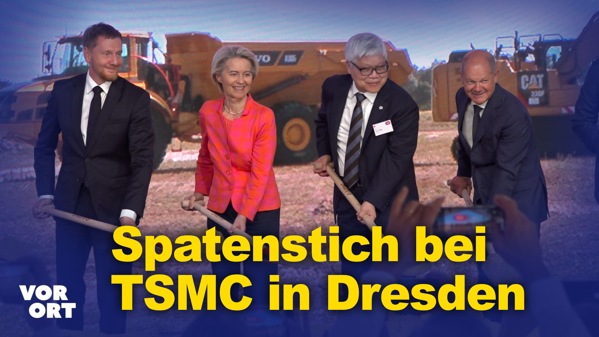 Spatenstich: Neue Halbleiterfabrik von TSMC in „Silicon Saxony“, Dresden