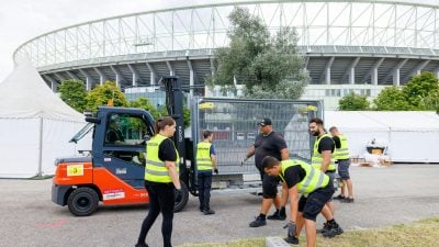 Das Ernst-Happel-Stadion in Wien war für alle drei Konzerte ausverkauft.