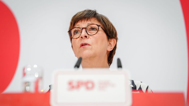 Die SPD-Vorsitzende Saskia Esken.