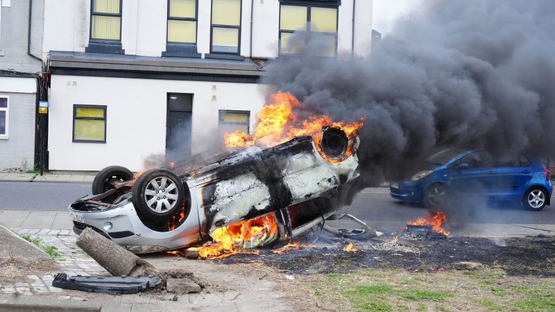 In Middlesbrough wurde ein Auto angezündet.