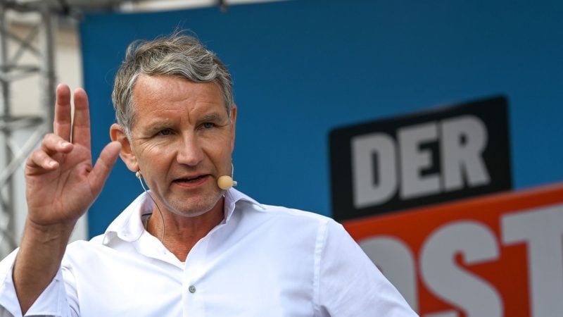 AfD-Spitzenkandidat Björn Höcke tritt bei der Landtagswahl als Direktkandidat in Ostthüringen an.