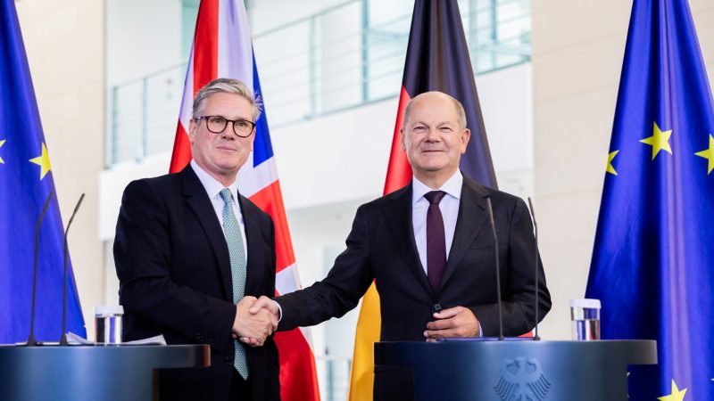 Bundeskanzler Olaf Scholz (SPD) empfing den neuen britischen Premierminister zum Antrittsbesuch in Berlin.