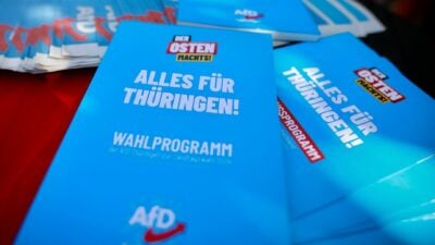 Die AfD kann laut Umfrage bei der Wahl in Thüringen damit rechnen, stärkste Partei zu werden.