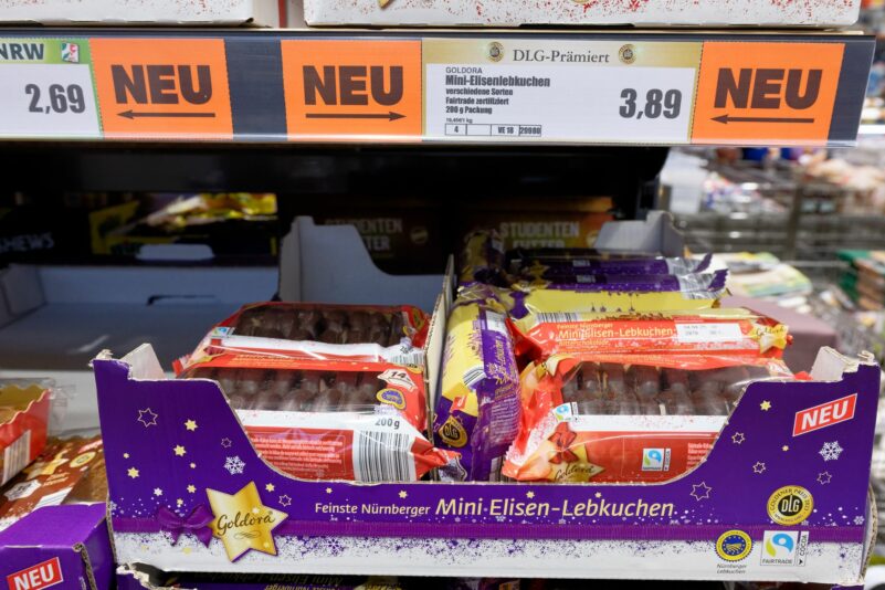 Lebkuchen ist das beliebteste Weihnachtagebäck von Verbrauchern in Deutschland.