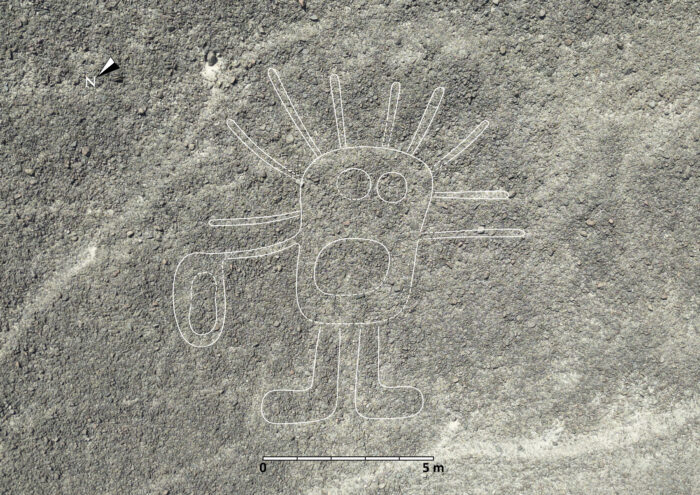 303 neue Scharrbilder in Nazca: menschenähnliches Wesen