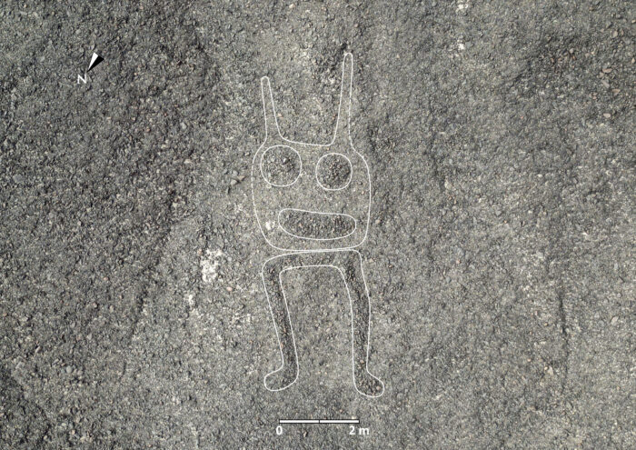 303 neue Scharrbilder in Nazca: menschenähnliches Wesen