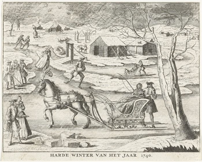 Winter im Jahr 1740