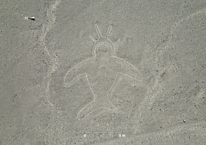 303 neue Scharrbilder in Nazca: menschenähnliches Wesen