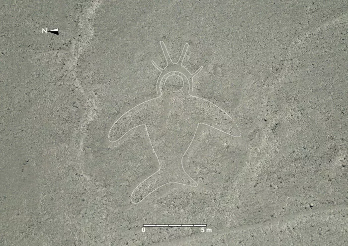 303 neue Scharrbilder in Nazca: menschenähnliches Wesen