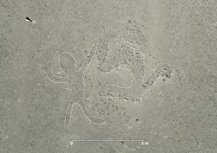 303 neue Scharrbilder in Nazca: Mensch mit Tier