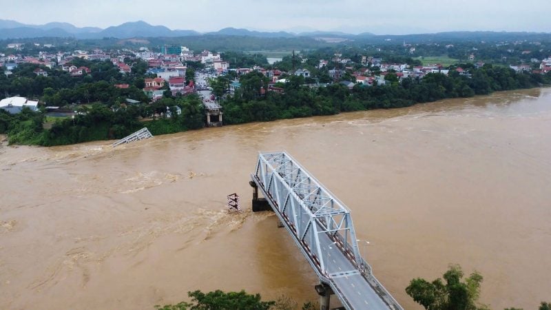 In vielen Flüssen herrscht nach Taifun «Yagi» Hochwasser