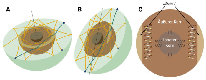 Lage des Donut im Erdkern