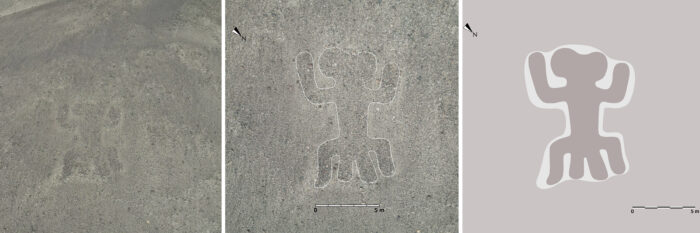 303 neue Scharrbilder in Nazca: menschenähnliches Wesen