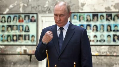 Russland gedenkt zum 20. Jahrestag der Opfer der Geiselnahme von Beslan